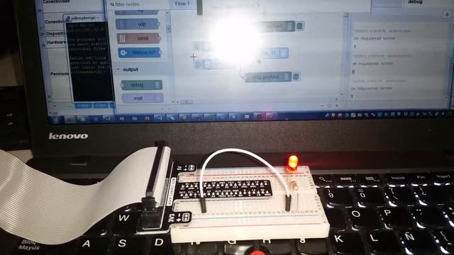 LED Raspberry PI in Node Red смотреть онлайн