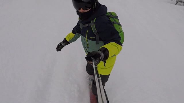 Шерегеш март 2021, часть 39, пухляк на трассе Панорама смотреть онлайн