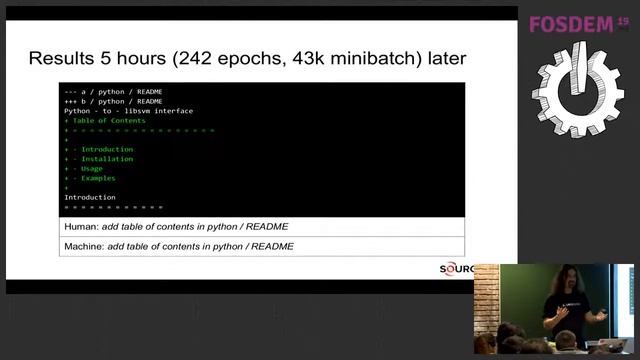 FOSDEM 19 - ML on code - Neural Commit Suggester: Proposing git commit messages with neural network смотреть онлайн