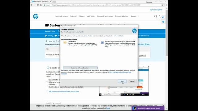 HP LaserJet Pro MFP M28w | M29w : Download & Install full feature software - Part 2 смотреть онлайн
