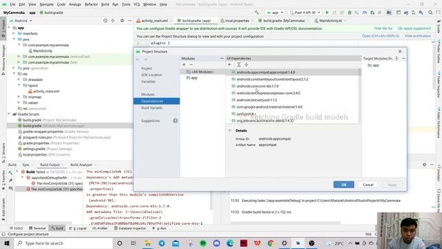 How To Fix: The minCompileSdk (31) specified in a dependency's AAR metadata Android Studio (MALAY) смотреть онлайн