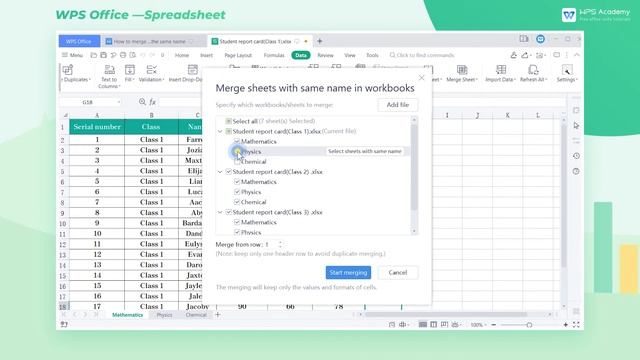 [WPS Academy] 2.7.3 Excel: How to merge sheets with the same name смотреть онлайн