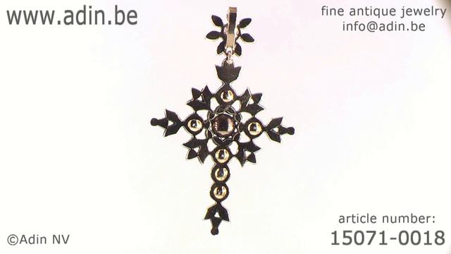 Antique Flemish Victorian rose cut diamond cross. (Adin reference: 15071-0018) смотреть онлайн