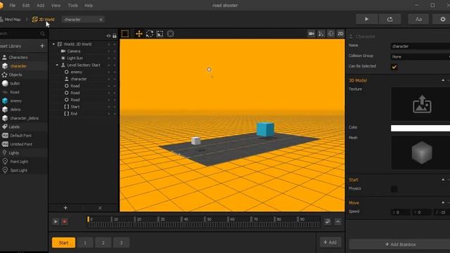BUILDBOX 3 tutorial 3: Make a road shooter Game - Start, Pause & Game over UI's | Make your own gam смотреть онлайн