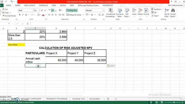 Risk adjusted NPV calculation смотреть онлайн