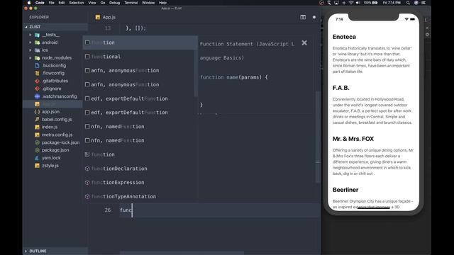 Adding ZList to ZStyle for React Native - 01 - Intro and Basics смотреть онлайн
