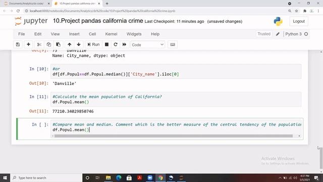How To Do Data Analysis In Pandas | Real Time Crime Case study | Python Programming смотреть онлайн
