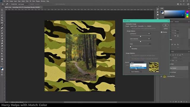 Ep. 1 - How to use Match Color in Adobe Photoshop смотреть онлайн