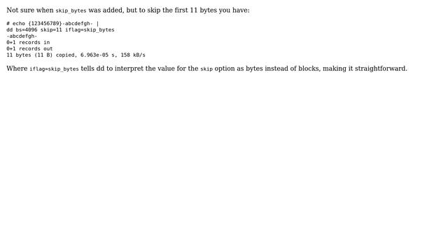 Unix & Linux: Best way to remove bytes from the start of a file? (7 Solutions!!) смотреть онлайн
