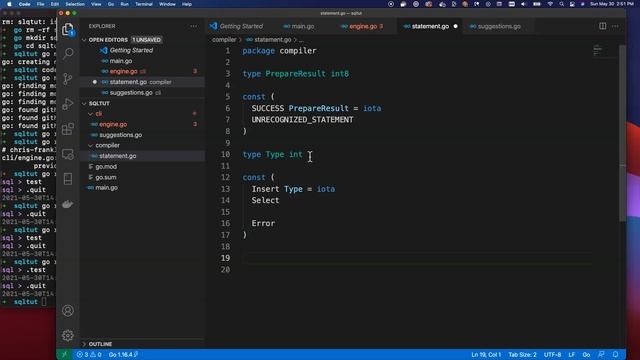Golang Project - Relational Database - Ep 2 - Core Structure смотреть онлайн