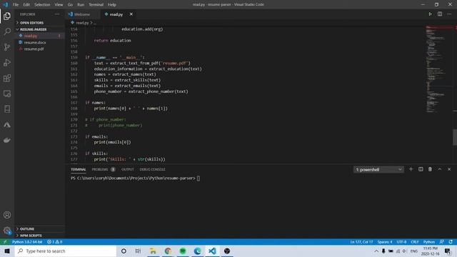 Resume Parser With Python смотреть онлайн