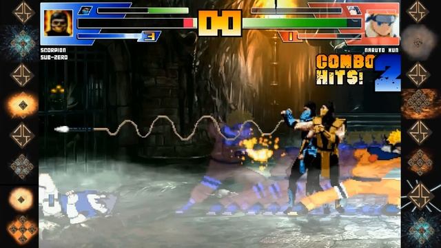 Subzero & Scorpion ( Mortal Kombat ) vs Naruto & Sasuke - Ultimate Mugen Fight 2014 смотреть онлайн