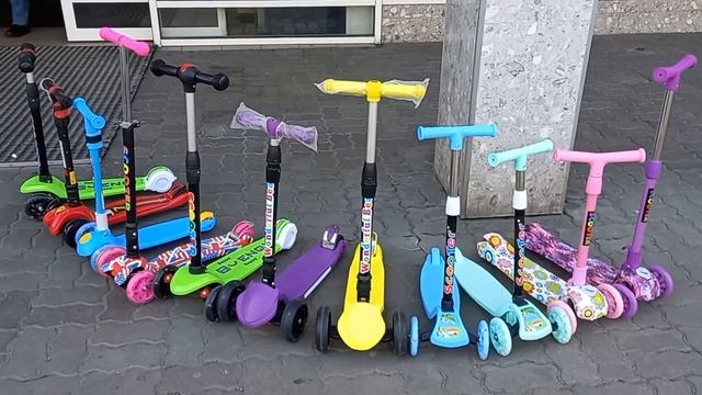 Детские трехколесные самокаты в магазине "Мотя Бегемот" смотреть онлайн
