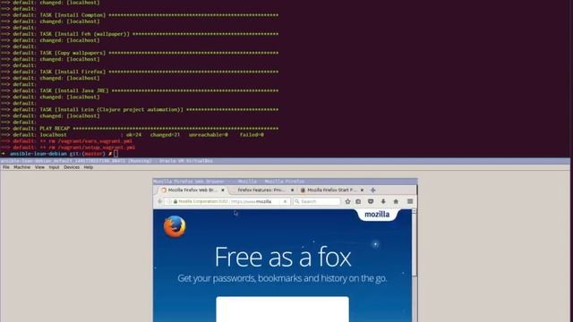 Lean Debian Development Machine Provisioned using Ansible смотреть онлайн
