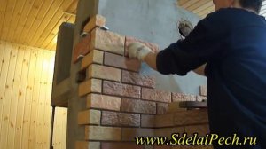 Отделка печи плиткой ТЕРРАКОТ