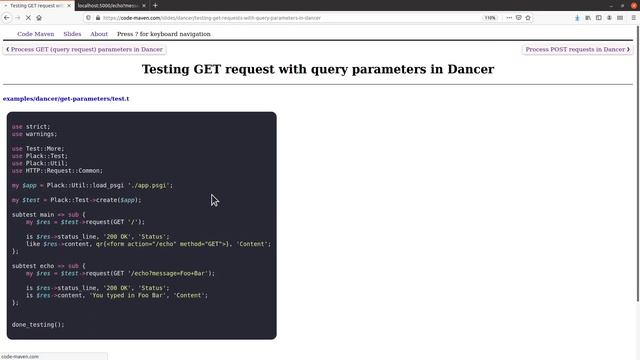Perl Dancer Part 9: process GET and POST requests смотреть онлайн