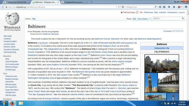 Wikipedia Tutorial: Part 1: Infobox