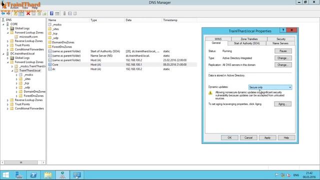 [Windows Server 2012 basics] Урок 6 — Advanced DNS, интеграция AD DS и DNS смотреть онлайн