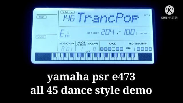 yamaha psr e473|| all 45 dance style demo смотреть онлайн