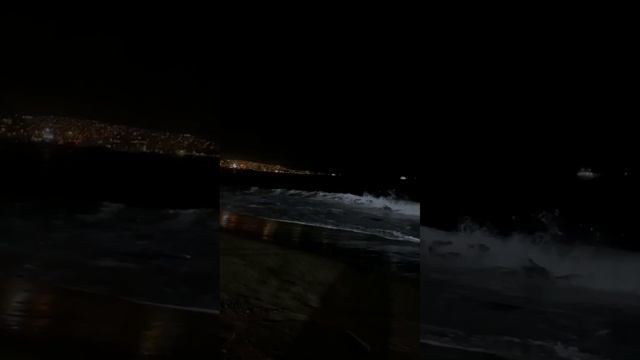 Ночной Тихий океан🌊 Винья-дель-Мар🎥 #shorts