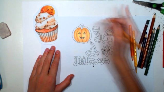 МТР #1 ♥ Рисунки на Хэллоуин ♥ Как нарисовать тыкву, привидение, шляпу ведьмы..♥ Halloween Drawings смотреть онлайн