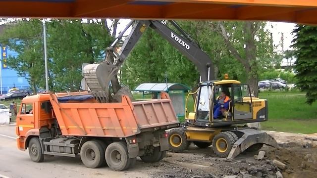 Volvo EW160C part 2 смотреть онлайн