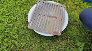 Подготовка чугунной решетки-гриль