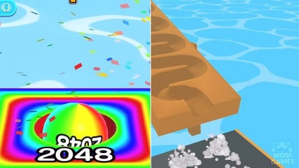 Ball Run 2048 vs Marble Run 3D - All Levels Gameplay Walkthrough Android & IOS - NEW APK GAME!