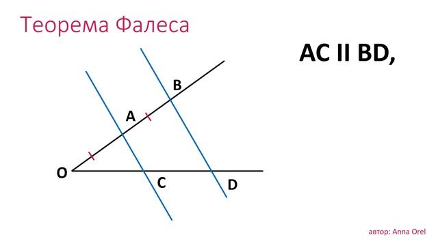 Теорема Фалеса смотреть онлайн