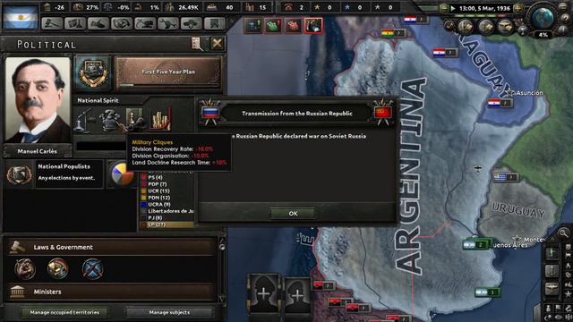 HOI4 Kaiserreich Argentina: How to get the Countercoup смотреть онлайн