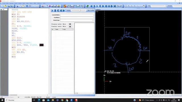 Круговые интерполяции в XZ/YZ. 28.06.2023. Часть 2. Курс 0001. смотреть онлайн