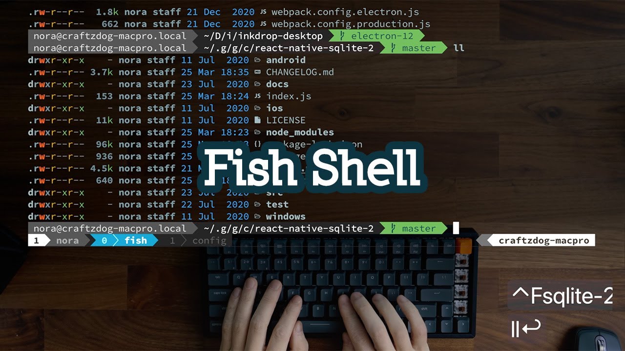 Мой терминал с Fish Shell. Немного цвета. смотреть онлайн