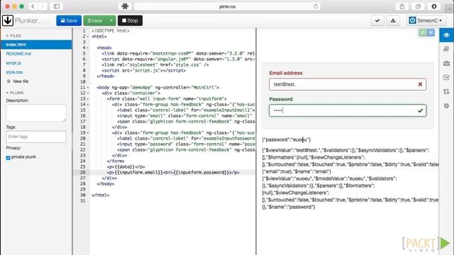 Вебсайт на AngularJS и Bootstrap / Simple website in AngularJS and Bootstrap - p4 смотреть онлайн