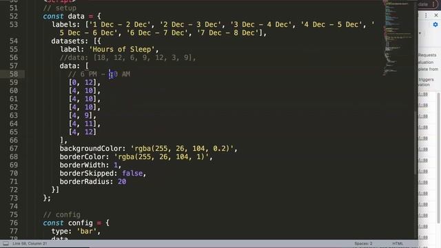 How to make a Horizontal Floating Bar Chart in Chart js смотреть онлайн