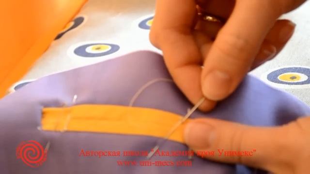 Карман в рамку на двух обтачках - уроки шитья для начинающих от Академии кроя Унимекс смотреть онлайн