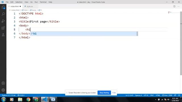 The basic HTML code writing to print Hello World|Danish #easycoderhtml1 #easycoder смотреть онлайн