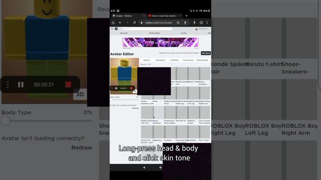 How to change the skin tone of your roblox avatar!!!#shorts смотреть онлайн
