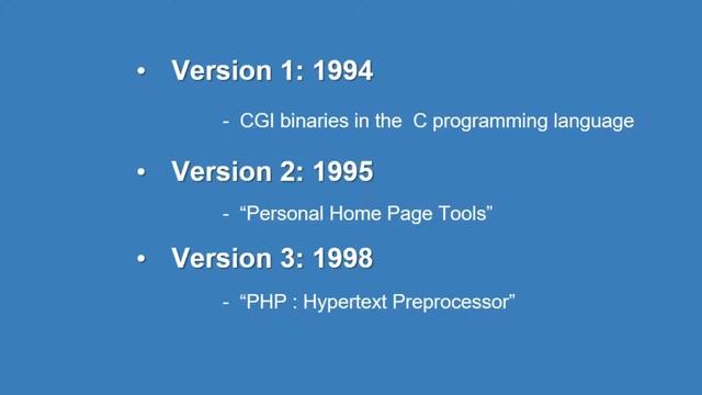 PHP Episode : 2 - History of PHP смотреть онлайн