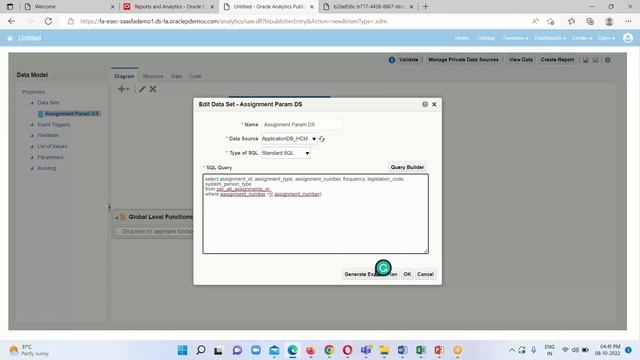 Oracle BIP Parameterized Data Model | Oracle Fusion BI Publisher Data Set | BIP Data Set Parameter смотреть онлайн