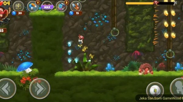 Level 1-15. Прохождение игры Super Jungle Jump на Android