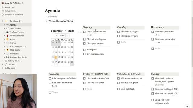 how I use NOTION to plan & organize my youtube videos | intro to 12 days of vlogmas! смотреть онлайн