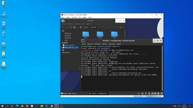 Pardus 21.1 Virtualbox Misafir Eklentisi Kurulumu смотреть онлайн