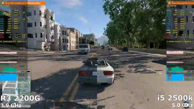 Ryzen 3 2200G OC 3.9 GHz vs i5 2500k OC 5.0 GHz Test in 13 Games | i5 2500k vs R3 2200G смотреть онлайн