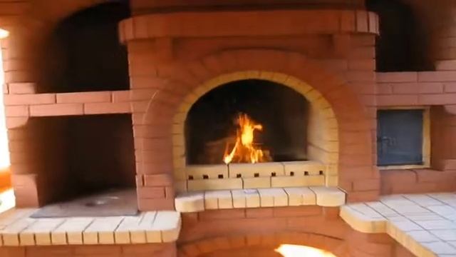 Печь из керамического и жжёного кирпича смотреть онлайн