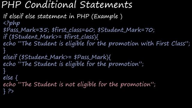Grade XII - Computer Applications || PHP Conditional Statements || Online Class смотреть онлайн