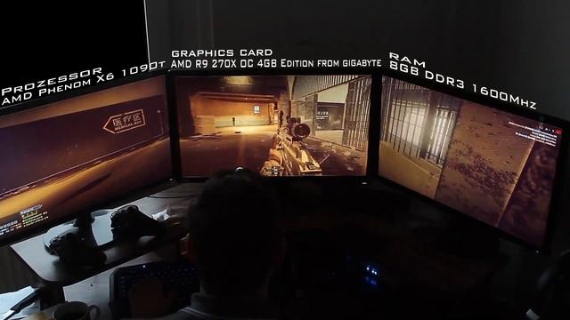 Battlefield 4 PC - Graphics on Ultra - 5760x1080 - 3 Monitors 1 AMD R9 270X - Mantle смотреть онлайн