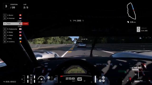 Mercedes-Benz CLK LM | Gran Turismo 7 | V8 Race car compete at Le Mans 24 Hours