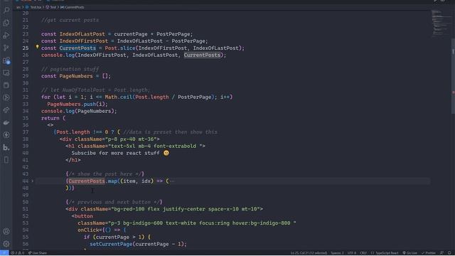 how to pagination in react js смотреть онлайн