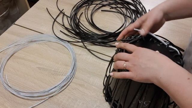 Полосатое КАШПО из РОТАНГА / Плетение искусственным ротангом смотреть онлайн