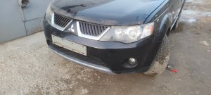 Как снять передний бампер Митсубиши Аутлендер Mitsubishi Outlander XL